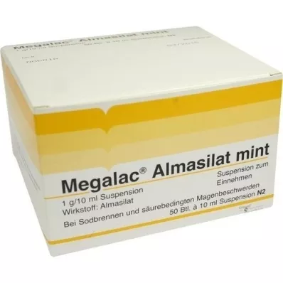 MEGALAC Almasilate mint suspension, 50X10 ml