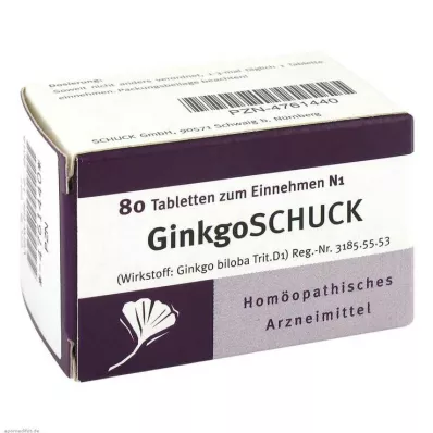 GINKGOSCHUCK Tablets, 80 pc