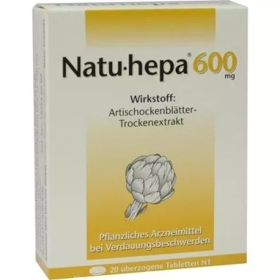NATU HEPA 600 mg coated tablets, 20 pcs