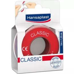 HANSAPLAST Classic fixation plaster 1.25 cm x 5 m, 1 pc
