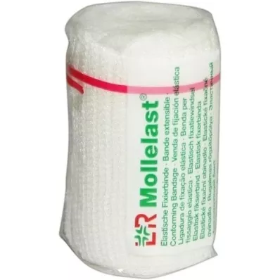 MOLLELAST Bandage 6 cmx4 m white, 1 pc