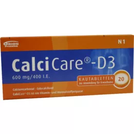 CALCICARE D3 chewable tablets, 20 pcs