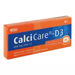CALCICARE D3 chewable tablets, 20 pcs