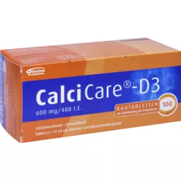 CALCICARE D3 chewable tablets, 100 pcs