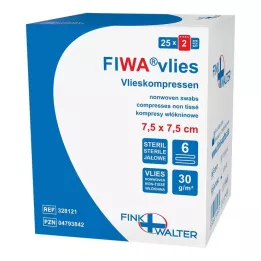 VLIESKOMPRESSEN 7.5x7.5 cm sterile 6x, 25X2 pcs