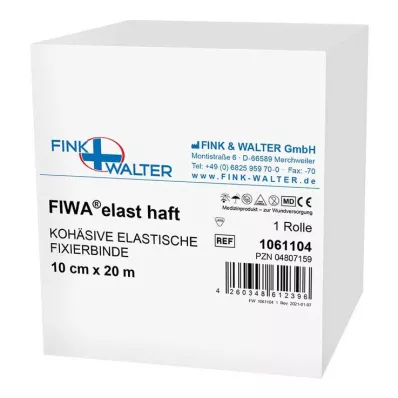 FIXIERBINDE cohesive elastic 10 cmx20 m white, 1 pc