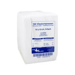 VLIESKOMPRESSEN 10x10 cm non-sterile 6x, 100 pcs