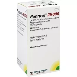 PANGROL 25.000 hard caps with enteric-coated pell, 50 pcs