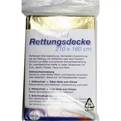 RETTUNGSDECKE gold/silver, 1 pc