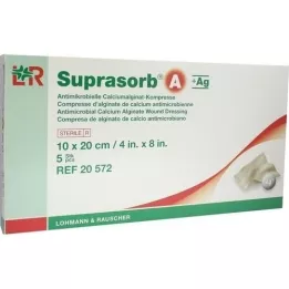 SUPRASORB A+Ag Antimik.Cal.Alginat Kompr.10x20 cm, 5 pcs