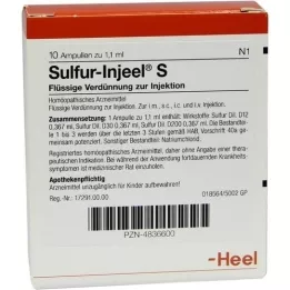SULFUR INJEEL S Ampoules, 10 pc