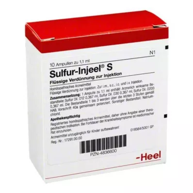 SULFUR INJEEL S Ampoules, 10 pc SULFUR INJEEL S Ampoules, 10 pc