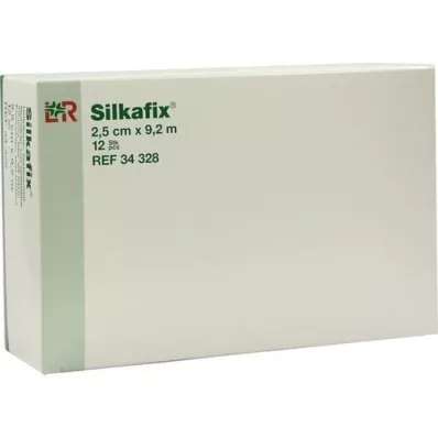 SILKAFIX Sticking plaster 2.5 cm x 9.2 m cardboard core, 12 pcs