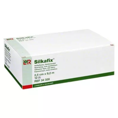 SILKAFIX Sticking plaster 2.5 cm x 9.2 m cardboard core, 12 pcs