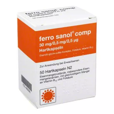 FERRO SANOL comp. Hard caps.w.msr.overz.pellets, 50 pcs