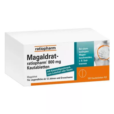 MAGALDRAT-ratiopharm 800 mg tablets, 100 pcs MAGALDRAT-ratiopharm 800 mg tablets, 100 pcs