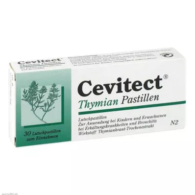 CEVITECT Thyme pastilles, 30 pcs CEVITECT Thyme pastilles, 30 pcs