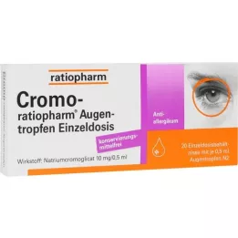 CROMO-RATIOPHARM Eye drops single dose, 20X0.5 ml