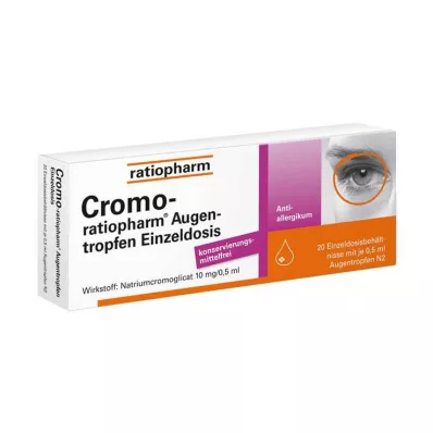 CROMO-RATIOPHARM Eye drops single dose, 20X0.5 ml CROMO-RATIOPHARM Eye drops single dose, 20X0.5 ml