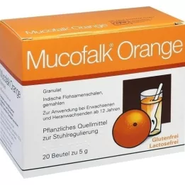 MUCOFALK Orange Gran. for the Preparation of a Susp. for Oral Use, 20 pcs