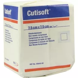 CUTISOFT Non-woven compresses 7.5x7.5 cm non-sterile, 100 pcs