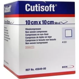 CUTISOFT Non-woven compresses 10x10 cm sterile, 50X2 pcs