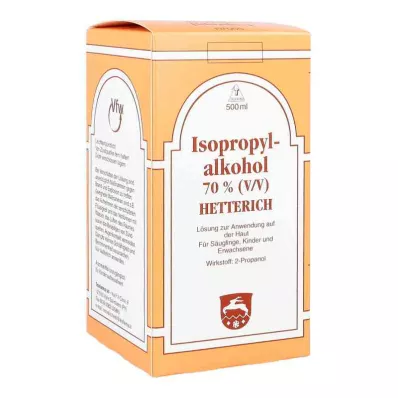 ISOPROPYLALKOHOL 70% V/V Hetterich, 500 ml ISOPROPYLALKOHOL 70% V/V Hetterich, 500 ml