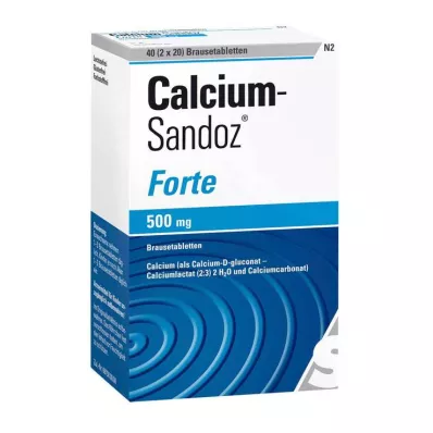 CALCIUM SANDOZ forte Effervescent Tablets, 2X20 pcs CALCIUM SANDOZ forte Effervescent Tablets, 2X20 pcs