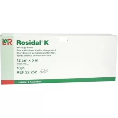 ROSIDAL K Bandage 12 cmx5 m, 10 pcs