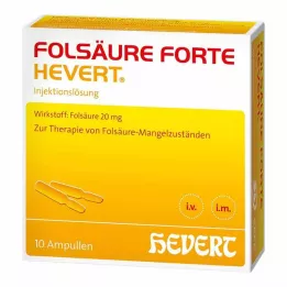 FOLSÄURE HEVERT forte Ampoules, 10X2 ml