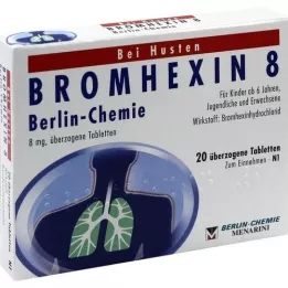 BROMHEXIN 8 Berlin Chemie coated tablets, 20 pcs