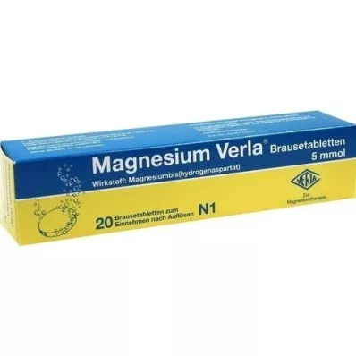 MAGNESIUM VERLA Effervescent tablets, 20 pcs