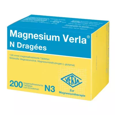MAGNESIUM VERLA N Coated tablets, 200 pcs MAGNESIUM VERLA N Coated tablets, 200 pcs