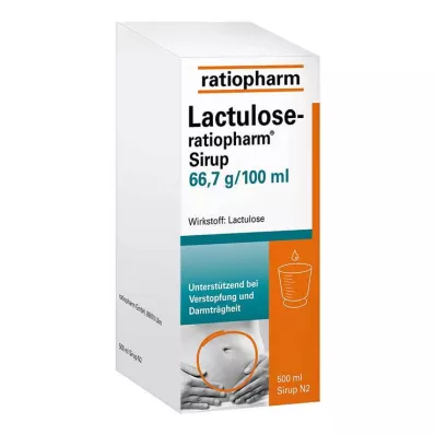 LACTULOSE-ratiopharm syrup, 500 ml LACTULOSE-ratiopharm syrup, 500 ml