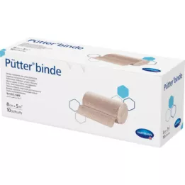 PÜTTER Bandage 8 cmx5 m, 10 pcs