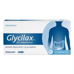 GLYCILAX Suppositories for adults, 12 pcs