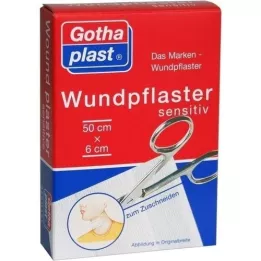 GOTHAPLAST Wound plaster sensitive 6 cm x 0.5 m cut, 1 pc
