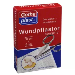 GOTHAPLAST Wound plaster sensitive 6 cm x 0.5 m cut, 1 pc