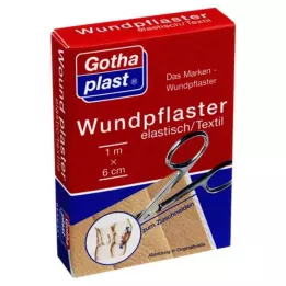 GOTHAPLAST Wound plaster.elastic.6 cmx1 m cut, 1 pc