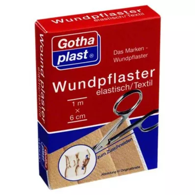 GOTHAPLAST Wound plaster.elastic.6 cmx1 m cut, 1 pc GOTHAPLAST Wound plaster.elastic.6 cmx1 m cut, 1 pc