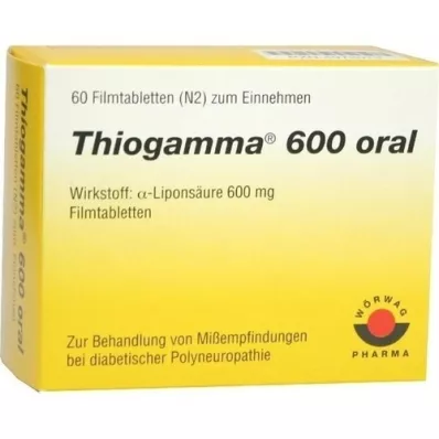 THIOGAMMA 600 oral film-coated tablets, 60 pcs