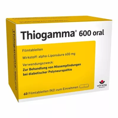 THIOGAMMA 600 oral film-coated tablets, 60 pcs