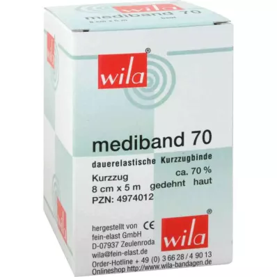 MEDIBAND 70 Short-stretch bandage 8 cm x 5 m, skin-coloured, 1 pc MEDIBAND 70 Short-stretch bandage 8 cm x 5 m, skin-coloured, 1 pc