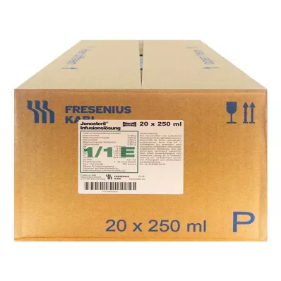 JONOSTERIL Plastic infusion solution, 20X250 ml