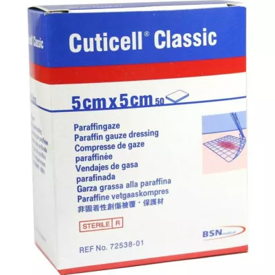 CUTICELL Classic wound gauze 5x5 cm, 50 pcs CUTICELL Classic wound gauze 5x5 cm, 50 pcs