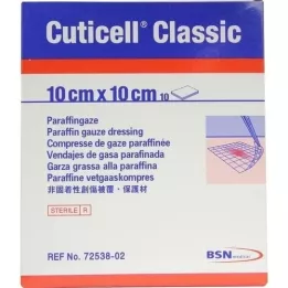 CUTICELL Classic wound gauze 10x10 cm, 10 pcs