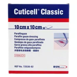 CUTICELL Classic wound gauze 10x10 cm, 10 pcs