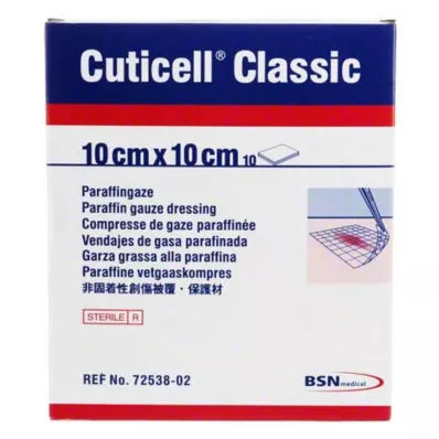 CUTICELL Classic wound gauze 10x10 cm, 10 pcs CUTICELL Classic wound gauze 10x10 cm, 10 pcs