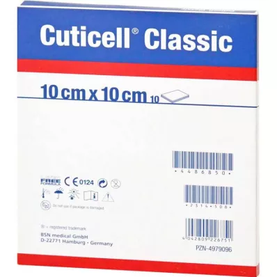 CUTICELL Classic wound gauze 10x10 cm, 100 pcs CUTICELL Classic wound gauze 10x10 cm, 100 pcs
