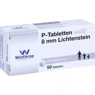 P TABLETTEN white 8 mm, 50 pcs